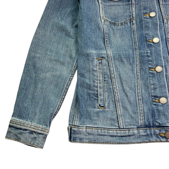 DU/ER Womens Size XS Denim Jean Trucker Jacket - Picture 2 of 12